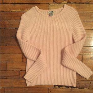 Baby pink angora sweater